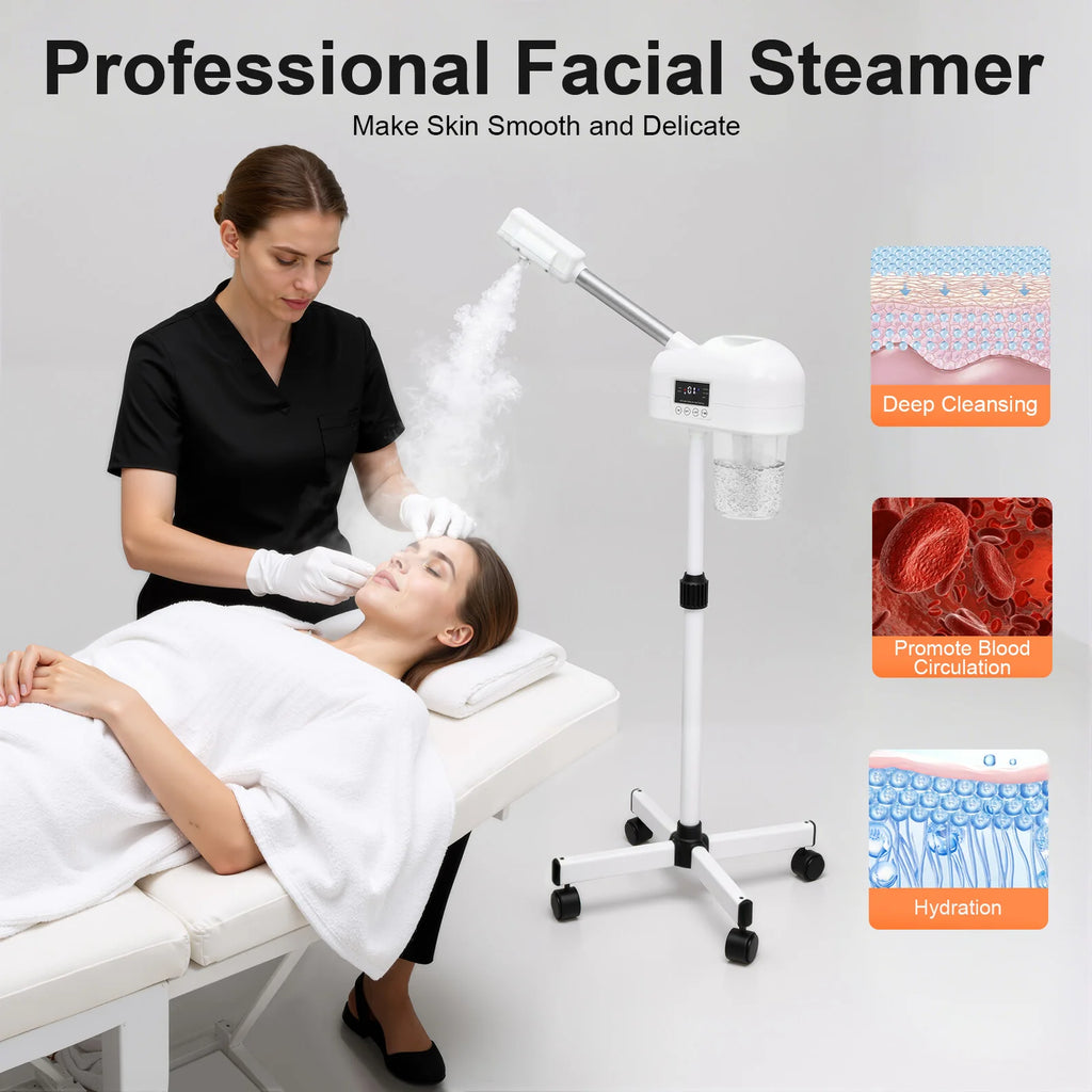 Vaporisateur facial DT-118 sur pied 600 ml – CLEVI Paris