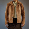 Veste effet daim vintage homme – CLEVI Paris