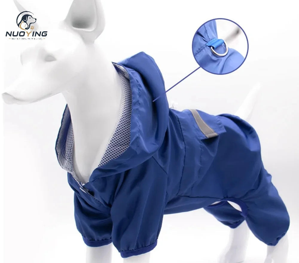 Imperméable à capuche pour chien en polyester – CLEVI Paris