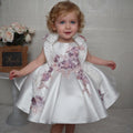 Robe princesse fille blanche brodée – CLEVI Paris