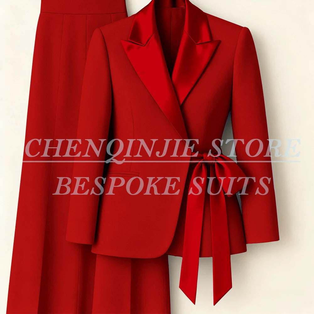 Tailleur femme blazer et pantalon large – CLEVI Paris