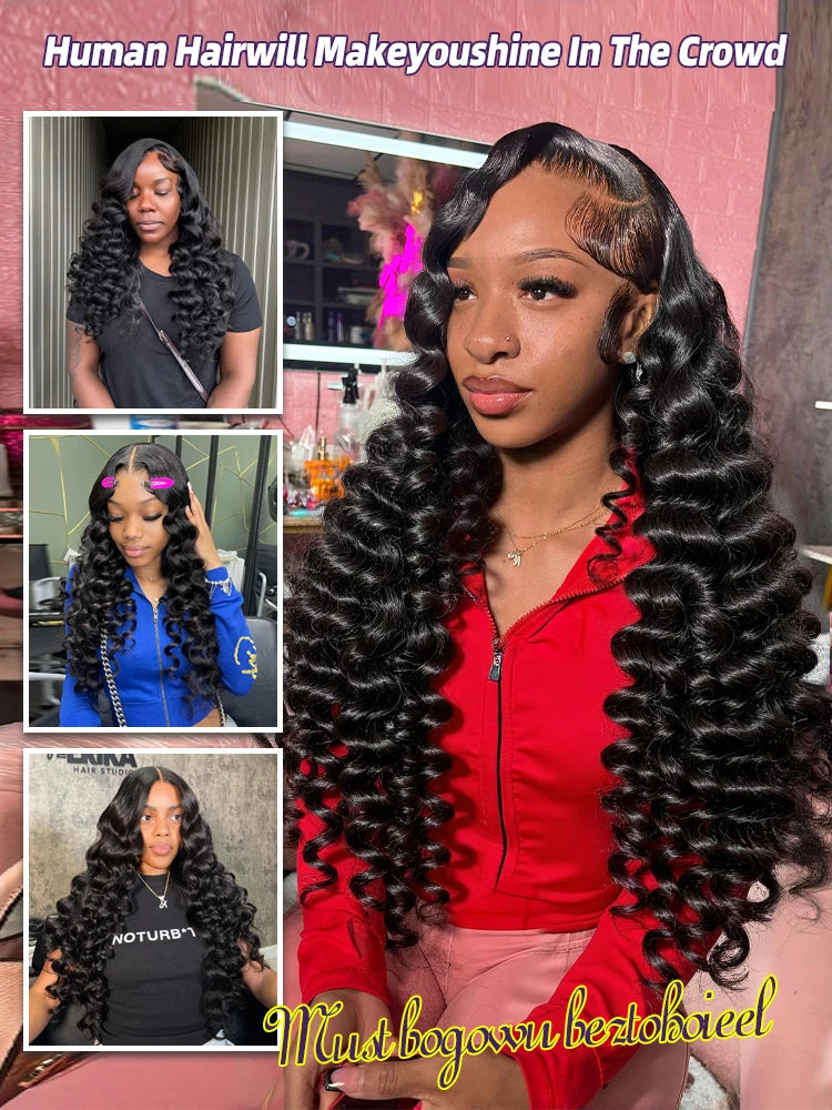 Extensions Loose Wave Cheveux Humains Bruts – Virgin & Remy Hair 12A – Bundles 1/3/4 Pcs 18-34 Pouces – CLEVI Paris