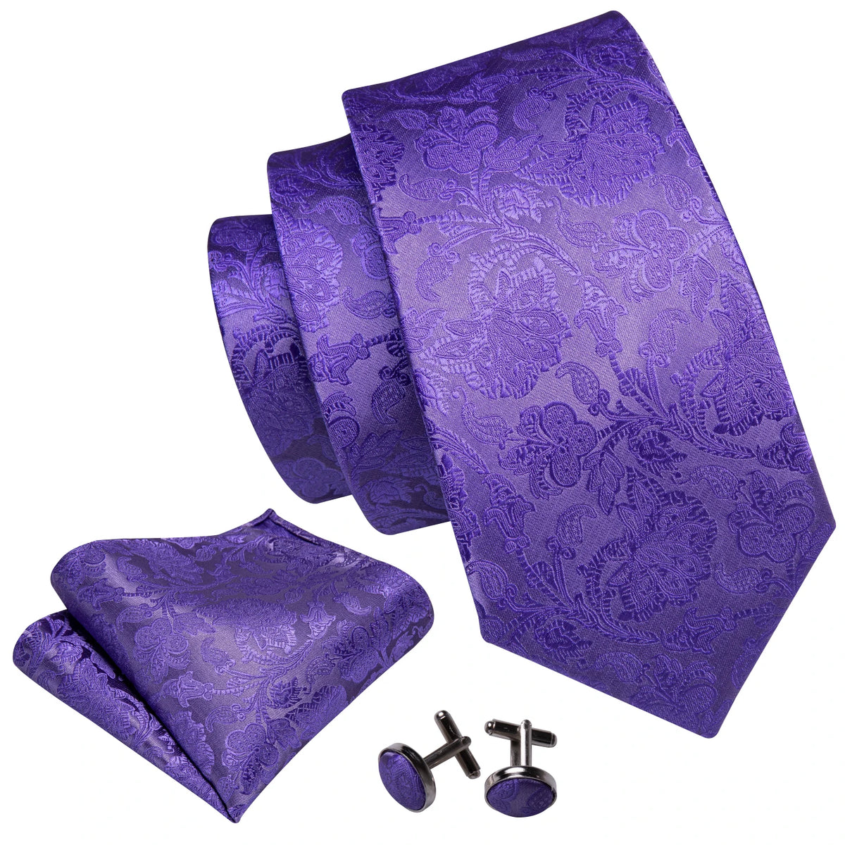 Ensemble cravate et pochette homme floral – CLEVI Paris