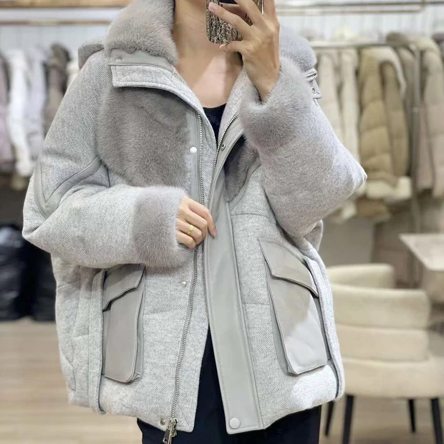 Veste d’hiver femme zippée – CLEVI Paris