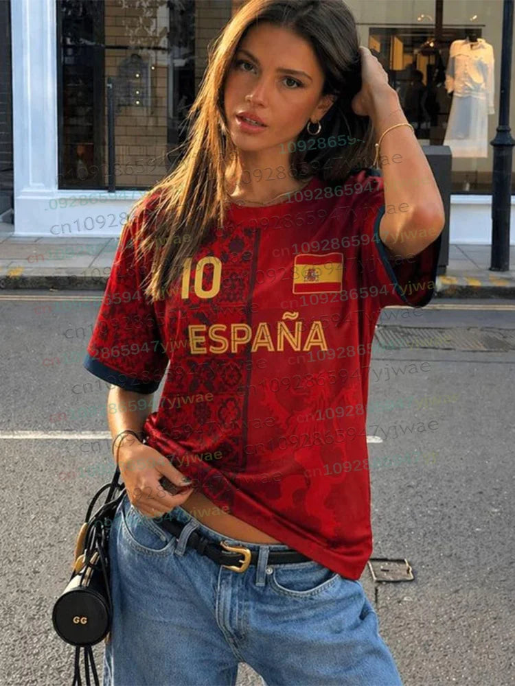 Ensemble football Espagne junior maillot short – CLEVI Paris