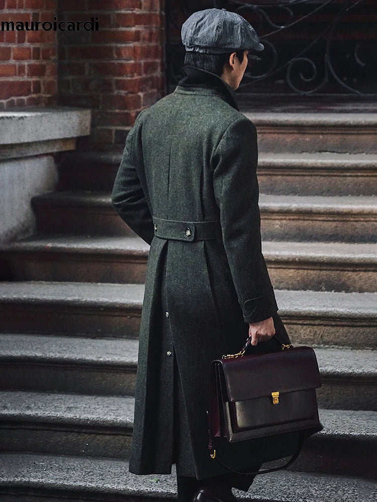 Manteau long croisé homme – CLEVI Paris