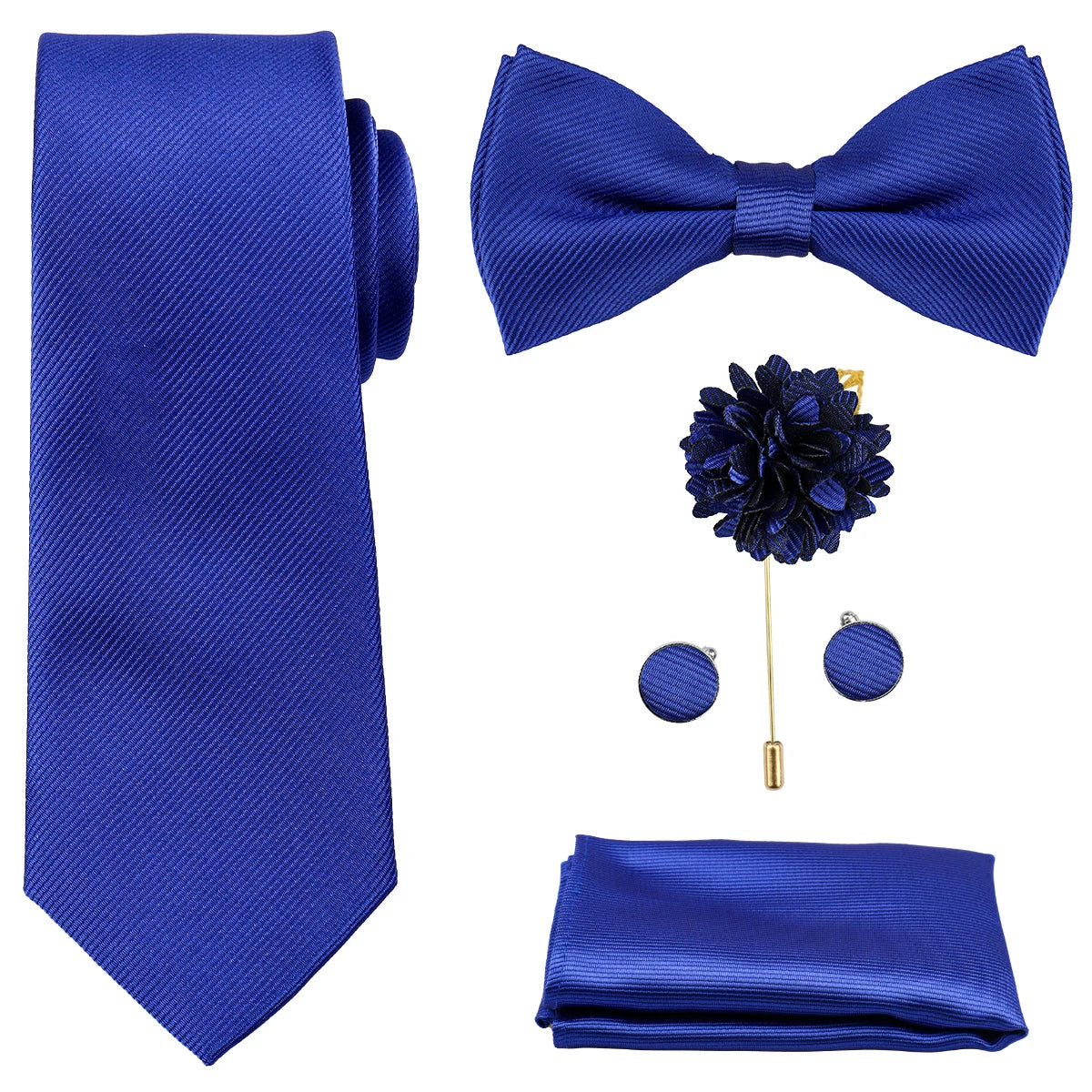 Coffret homme 5 pièces, cravate et nœud papillon – CLEVI Paris