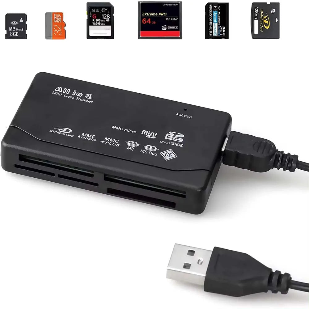 Adaptateur Lecteur Cartes USB 3.0 SD/TF/CF/MS 5 Gbps – CLEVI Paris