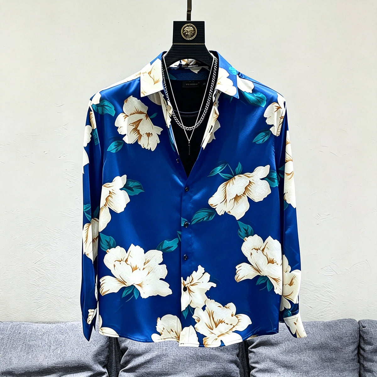 Chemise homme à imprimé floral – CLEVI Paris