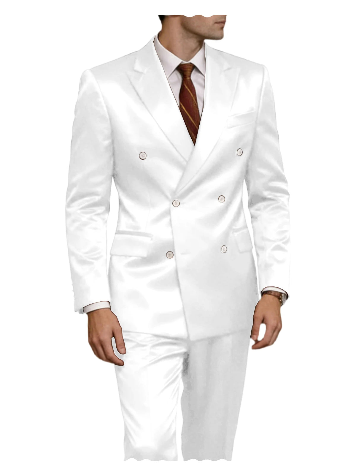 Smoking homme 2 pièces en satin – CLEVI Paris