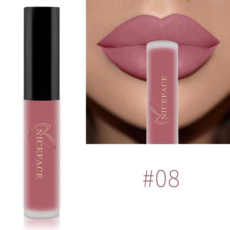 Rouge à Lèvres Liquide Mat Velours QiBest 21 Teintes – CLEVI Paris