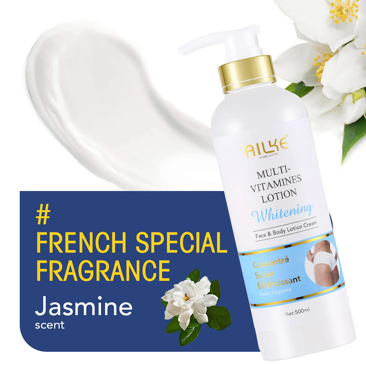 Gamme Multi-Vitamines Éclaircissante AILKE – Lotion, Sérum, Crème & Savon Papaye Anti-Taches – CLEVI Paris