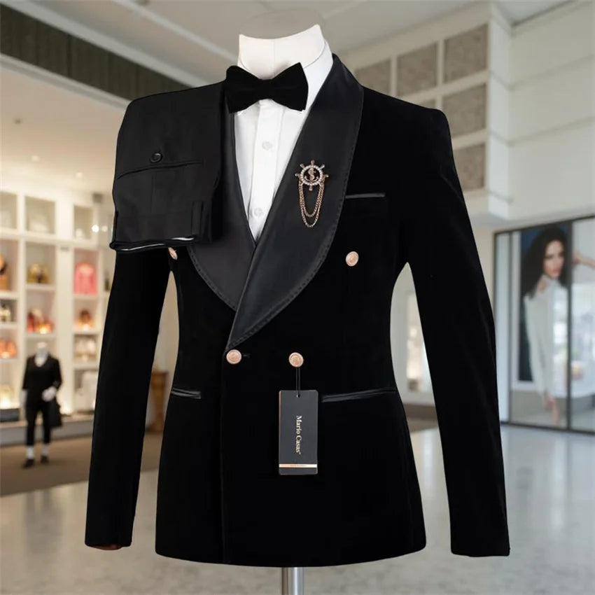 Smoking Homme Velours 2 Pièces – CLEVI Paris