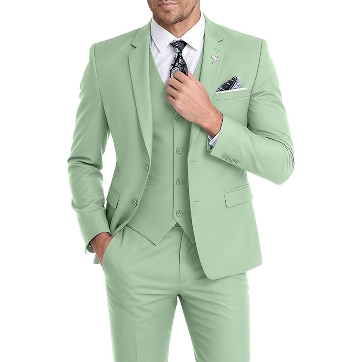 Costume 3 pièces homme slim – CLEVI Paris