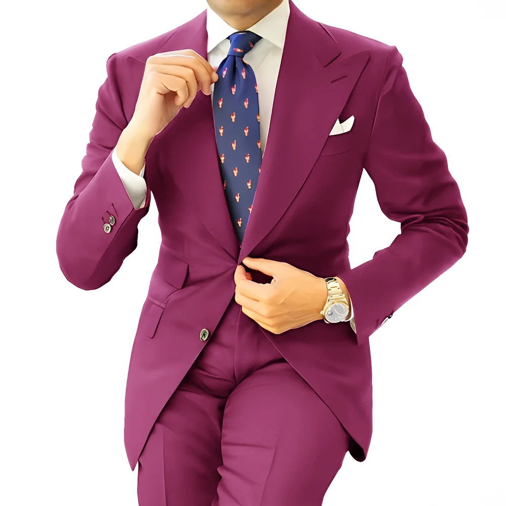 Costume homme formel, coupe droite – CLEVI Paris