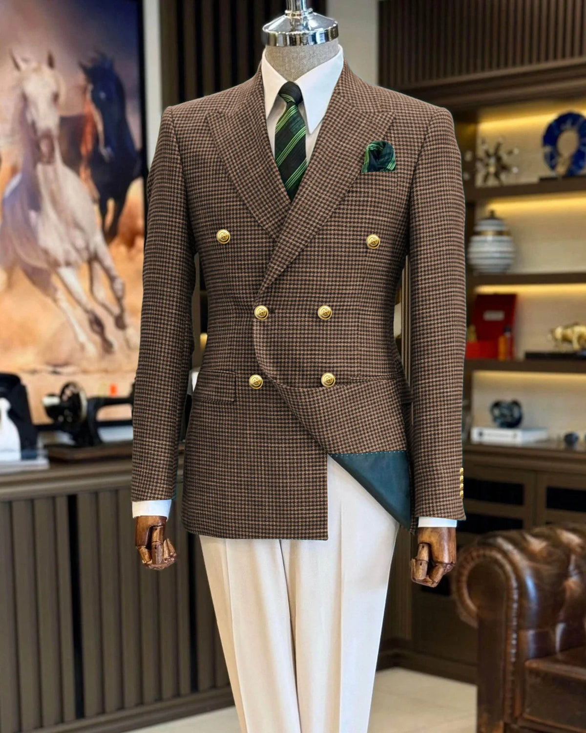 Blazer homme croisé grande taille – CLEVI Paris