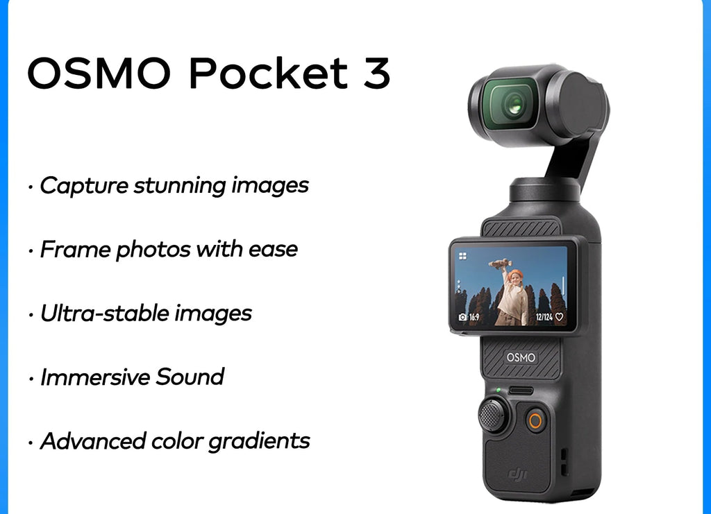 Caméra DJI Osmo Pocket 3 et Combo – CLEVI Paris
