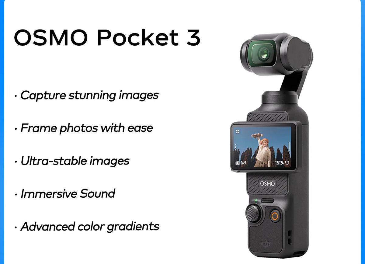 Caméra DJI Osmo Pocket 3 et Combo – CLEVI Paris