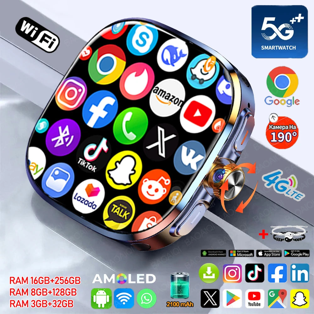 Montre Connectée 4G Android GPS – CLEVI Paris