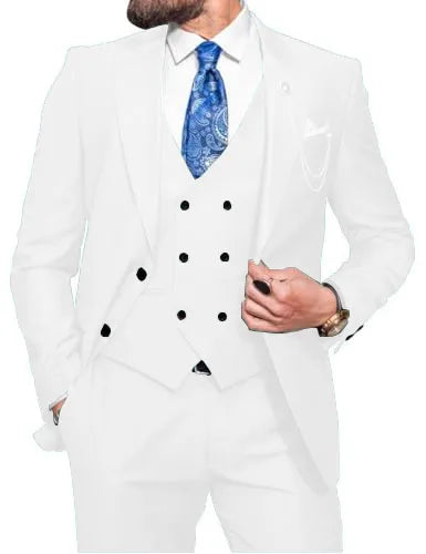 Costume 3 pièces homme coupe ajustée – CLEVI Paris