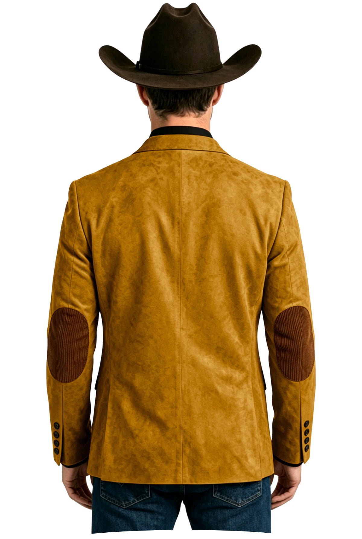 Blazer homme effet daim style western – CLEVI Paris