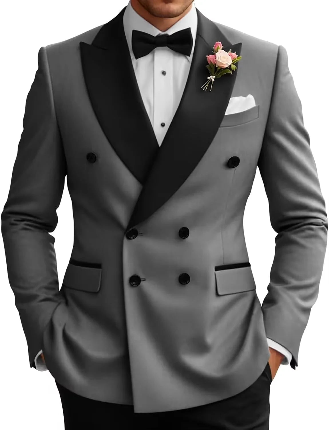 Veste de smoking croisée homme – CLEVI Paris