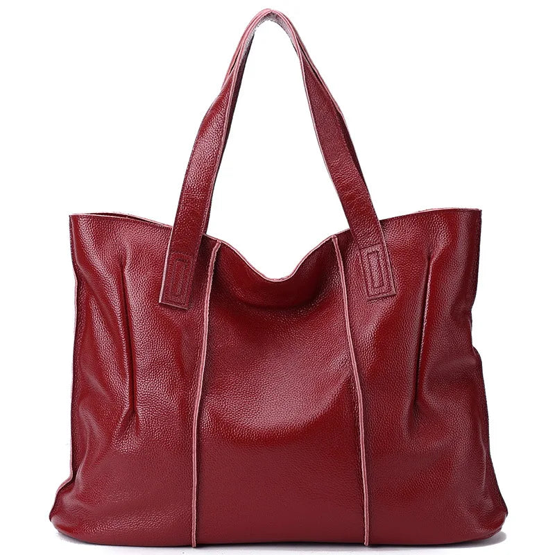 Grand sac cabas femme en cuir – CLEVI Paris
