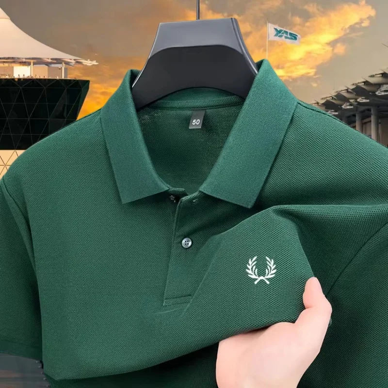 Polo Homme 100% Coton Broderie Épi Slim Fit Anti-Froissage Golf Casual Été M-4XL – CLEVI Paris