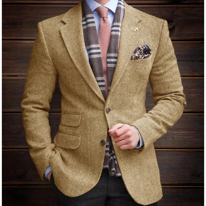 Blazer à chevrons homme – CLEVI Paris