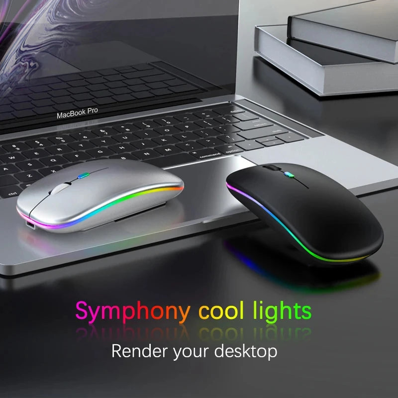 Souris Sans Fil PHONEPACE — Double Mode Bluetooth 5.2 & 2.4GHz, Silencieuse, LED, 1600 DPI | CLEVI Paris