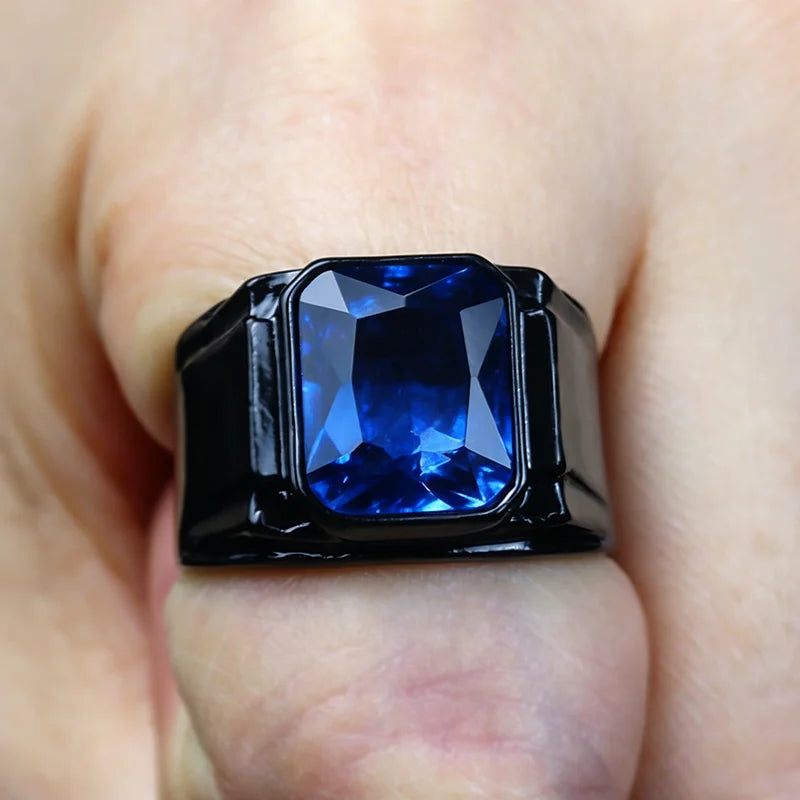 Bague Unisexe Signet à Pierre Colorée – CLEVI Paris