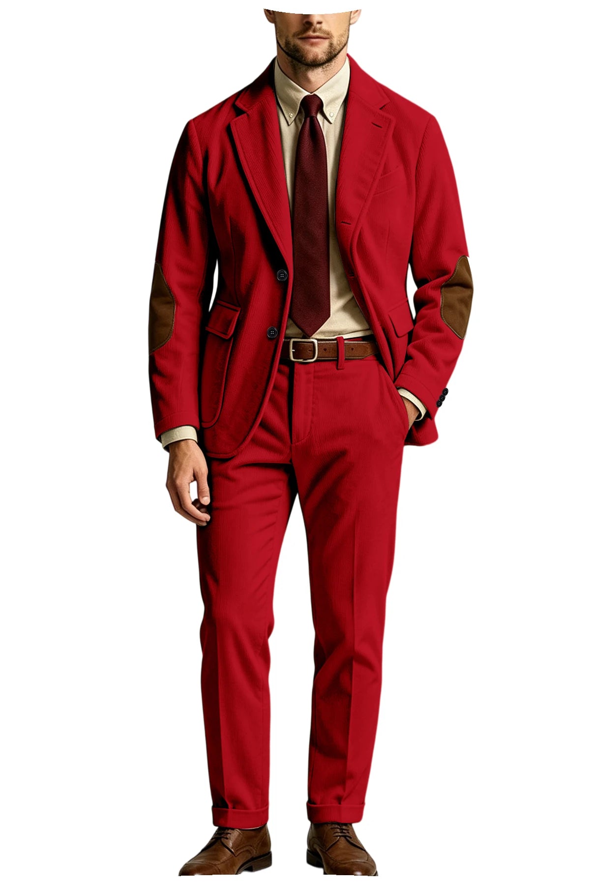 Costume homme 2 pièces en velours côtelé – CLEVI Paris