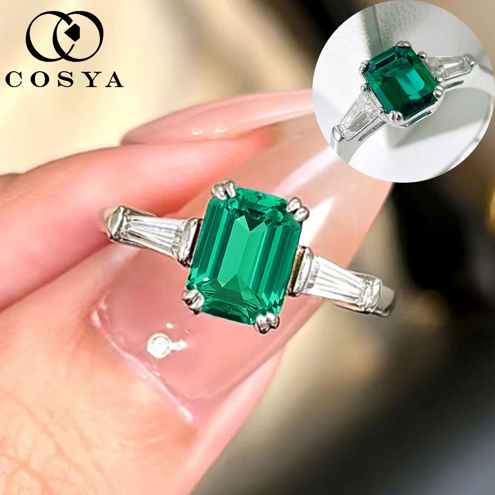 Bague femme en argent 925, pierre de laboratoire – CLEVI Paris