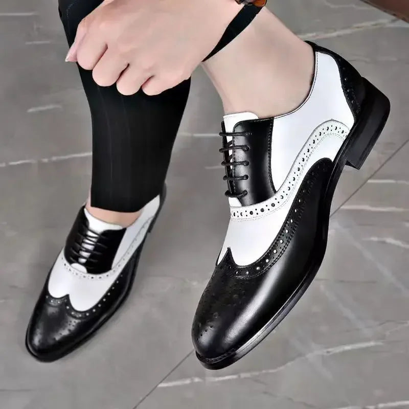 Oxford Homme Bout Rond Lacets Business & Mariage Grande Taille – CLEVI Paris