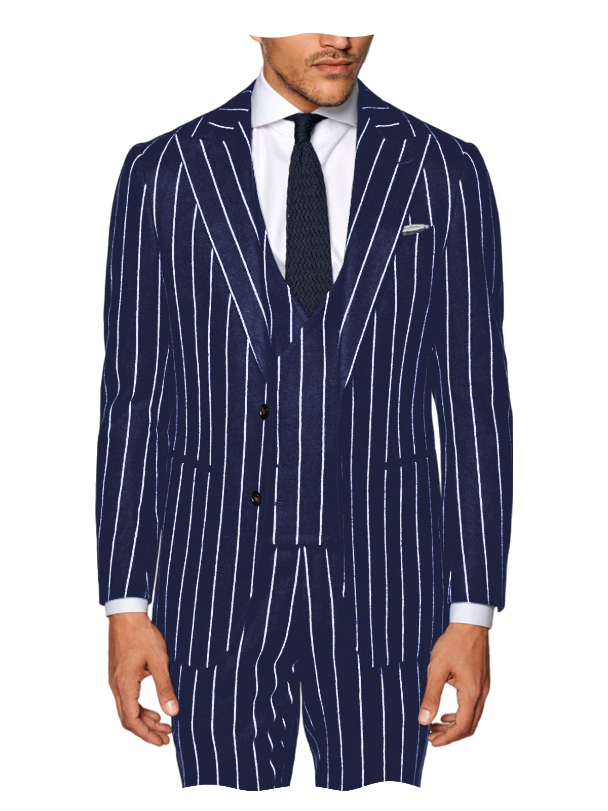Costume homme 3 pièces à rayures – CLEVI Paris