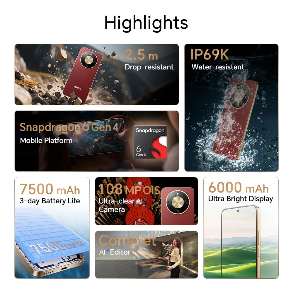 HONOR Magic8 Lite 5G AMOLED 256/512 Go – CLEVI Paris