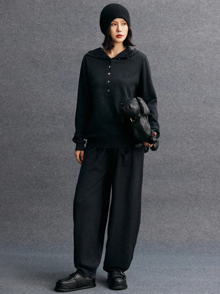 Pull à capuche ou pantalon cachemire femme – CLEVI Paris