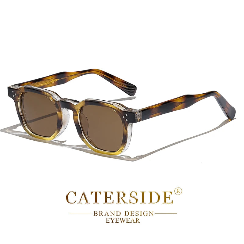 Lunettes de Soleil Caterside Style Punk Petit Cadre Carré UV400 Unisexe – CLEVI Paris