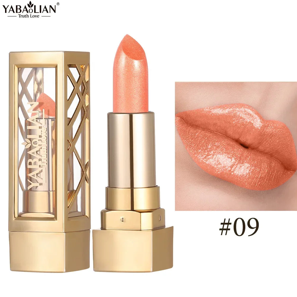Rouge à Lèvres Tube Doré 12 Teintes Longue Tenue – CLEVI Paris