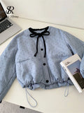 Veste courte femme rembourrée à pois – CLEVI Paris