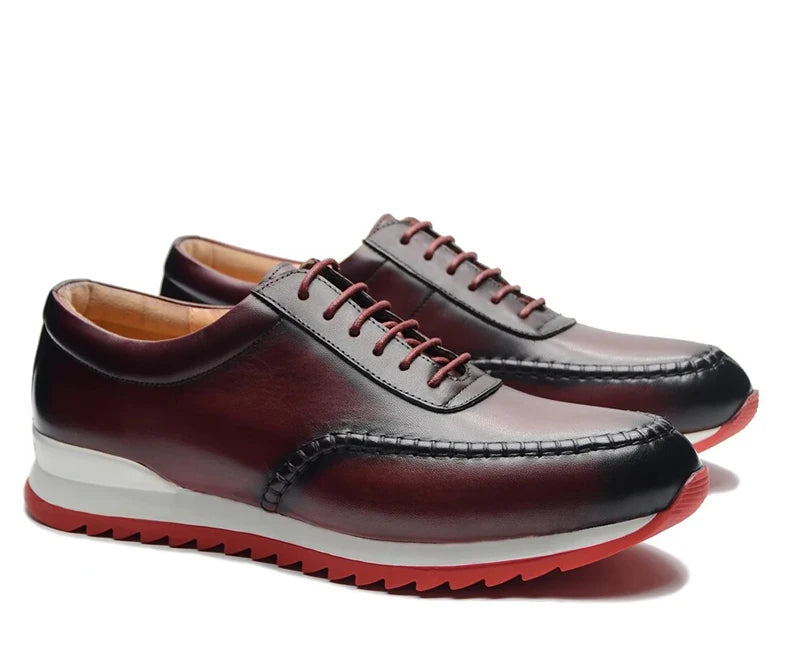 Sneakers Oxford Cuir Suède Homme – CLEVI Paris