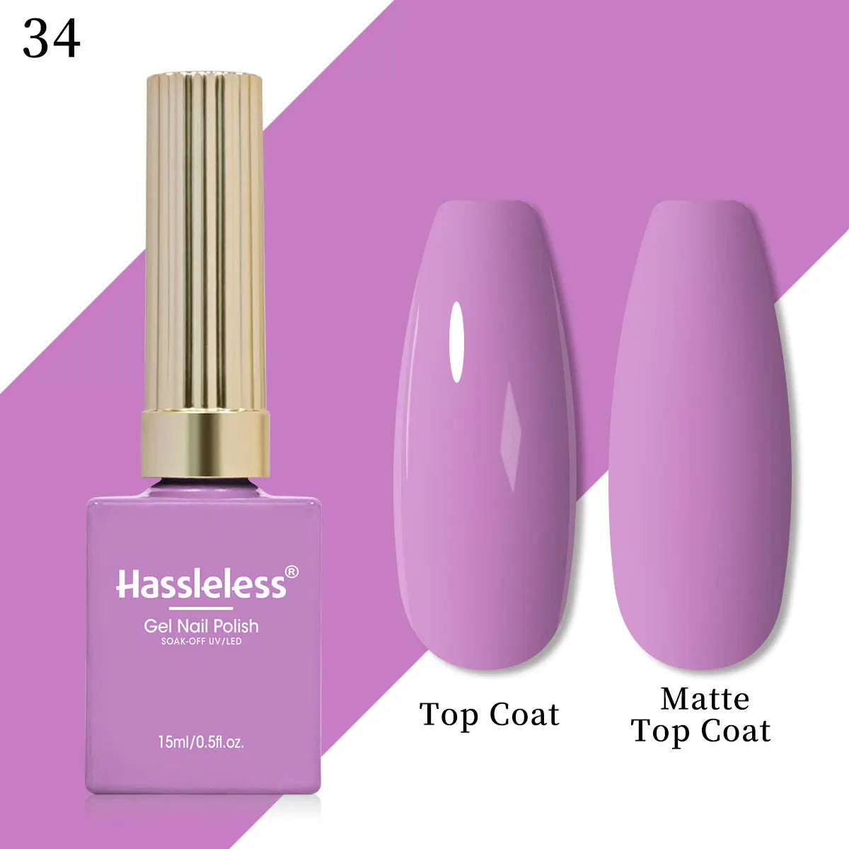 Vernis Gel Semi-Permanent Hassleless – 20 Couleurs Candy & Macaron – CLEVI Paris