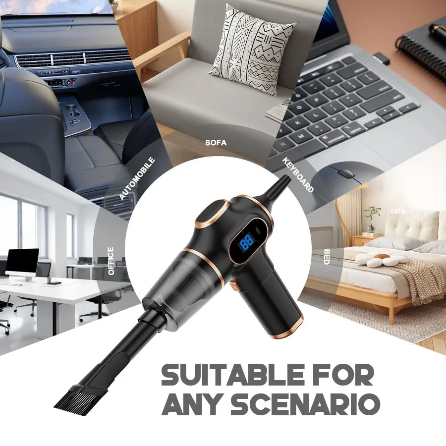 Aspirateur à main sans fil en ABS – CLEVI Paris