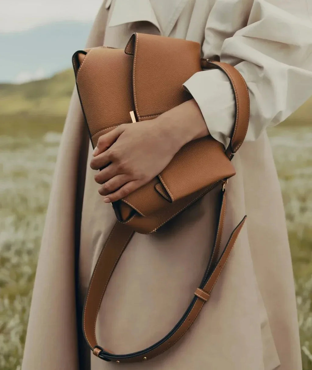 Sac Tote Cuir Véritable Femme Design Plissé Grande Capacité – CLEVI Paris