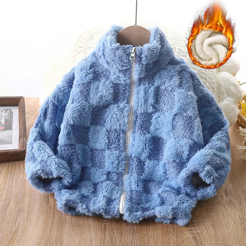 Veste polaire enfant zippée à col montant – CLEVI Paris