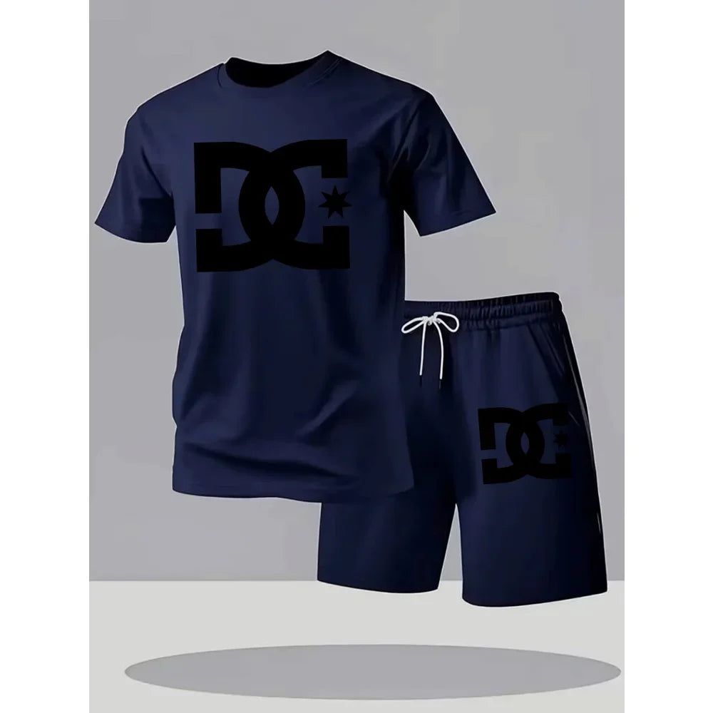 Ensemble homme imprimé t-shirt et short – CLEVI Paris