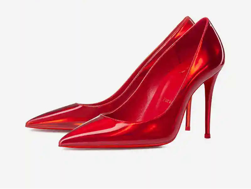 Escarpins vernis rouges ou argentés – CLEVI Paris
