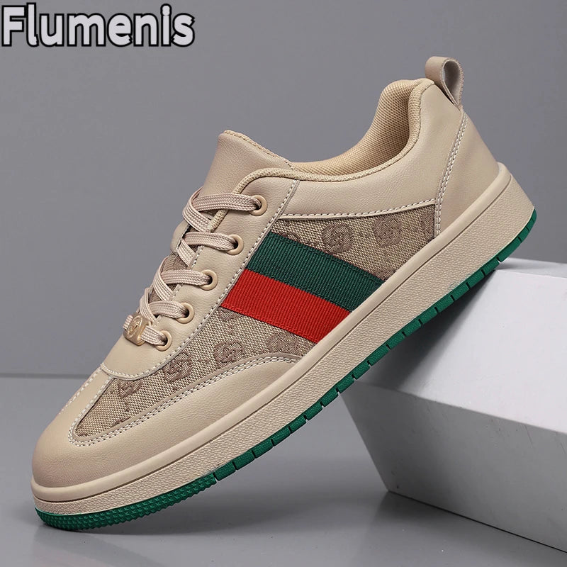 Sneakers Homme Canvas Motif Géométrique Respirant EU 38-46 – CLEVI Paris