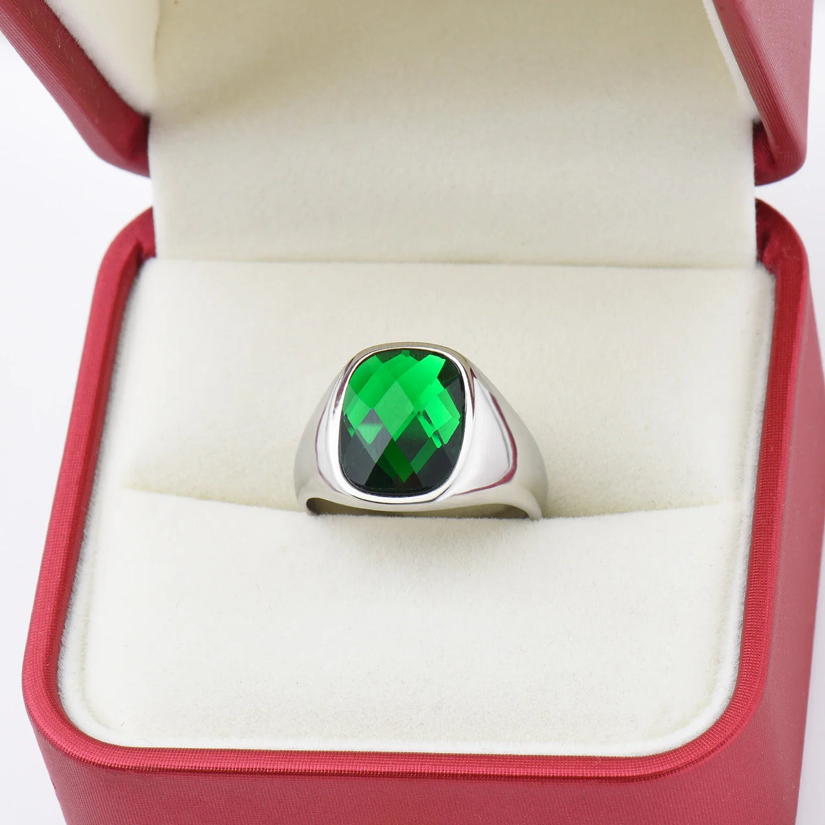 Bague Couple Acier Inoxydable Pierre Homme Femme – CLEVI Paris