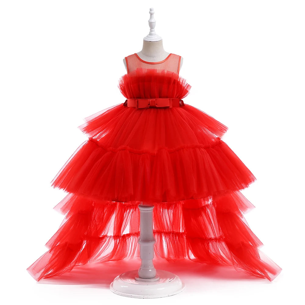 Robe fille en tulle T5353 – CLEVI Paris